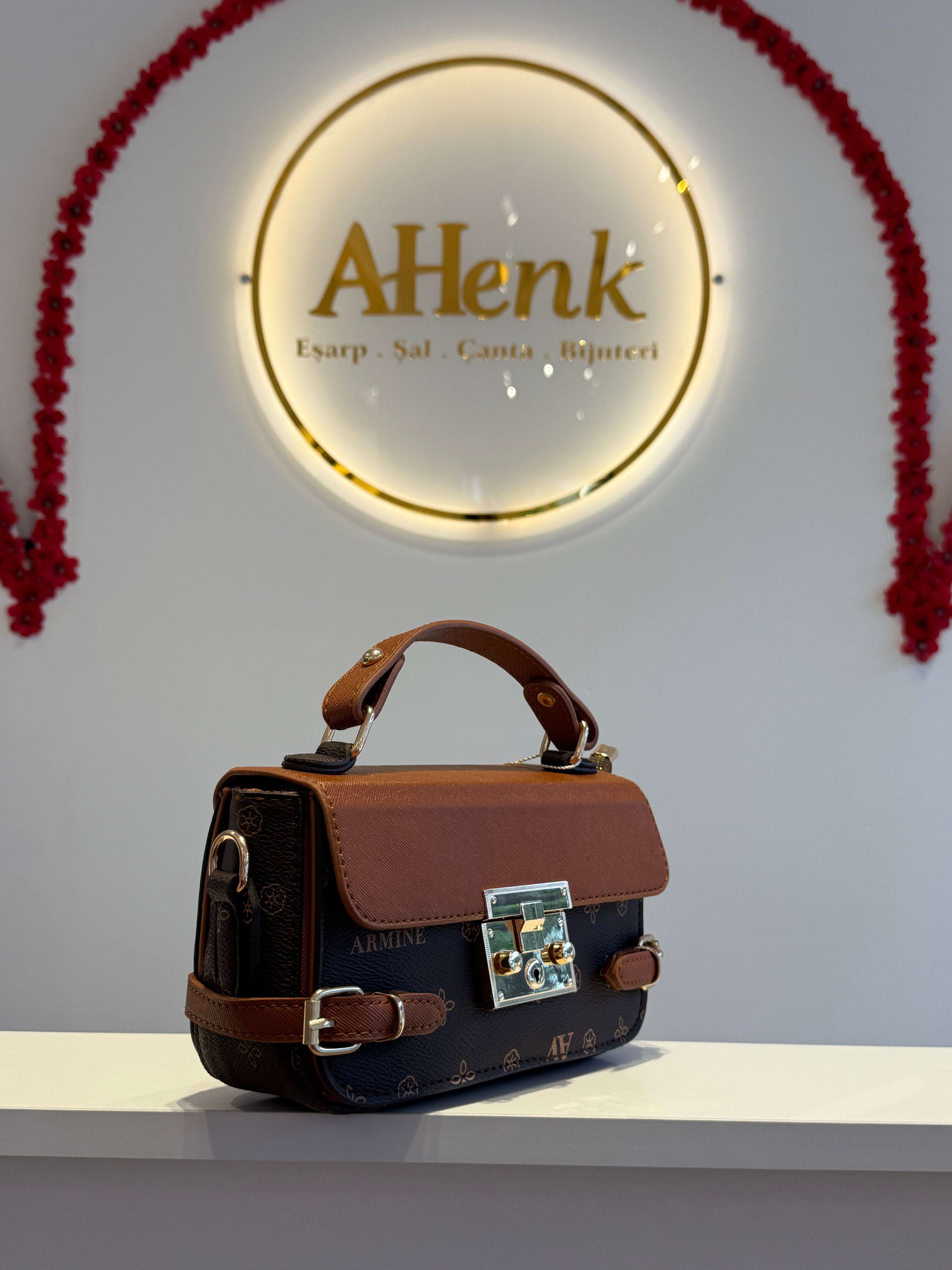 Armine 359 Kahve Baskılı Çanta