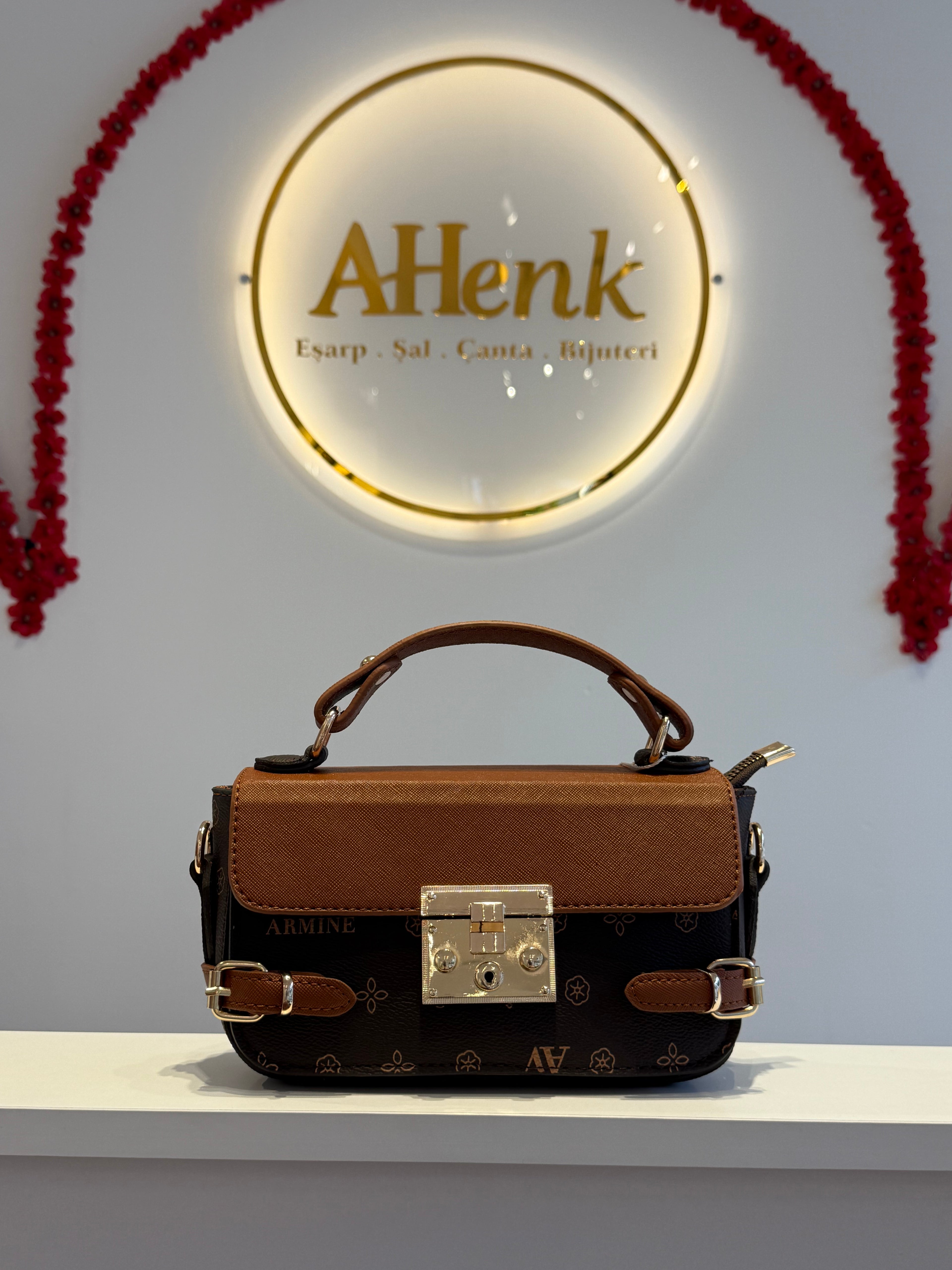 Armine 359 Kahve Baskılı Çanta
