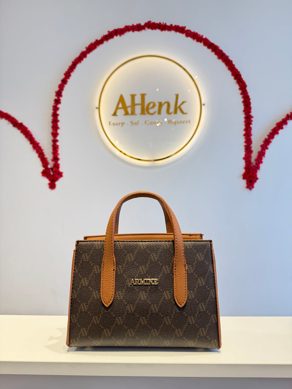 Armine 363 Kahve Noktalı Çanta