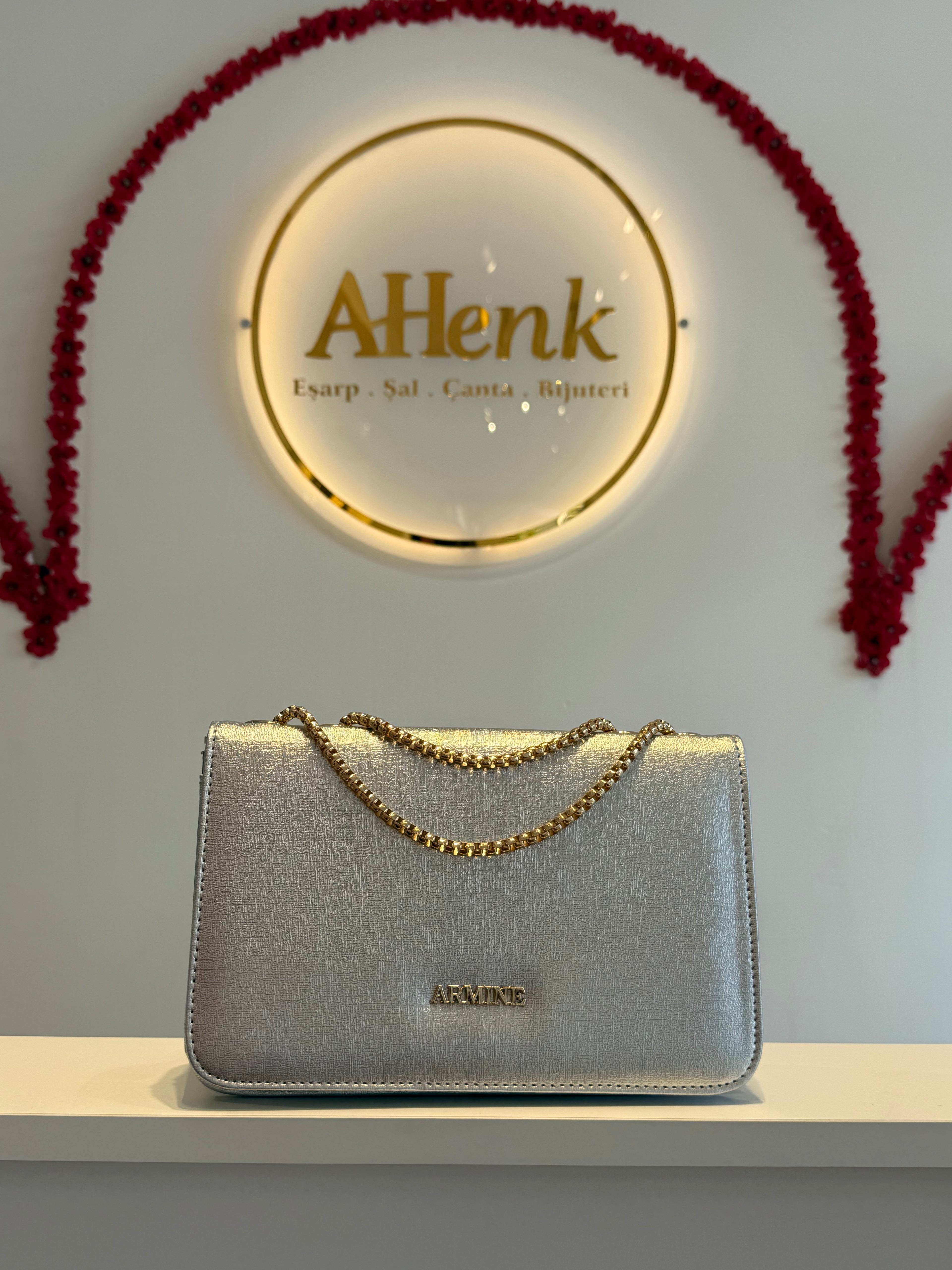Armine 317 Gümüş Cilt Çanta