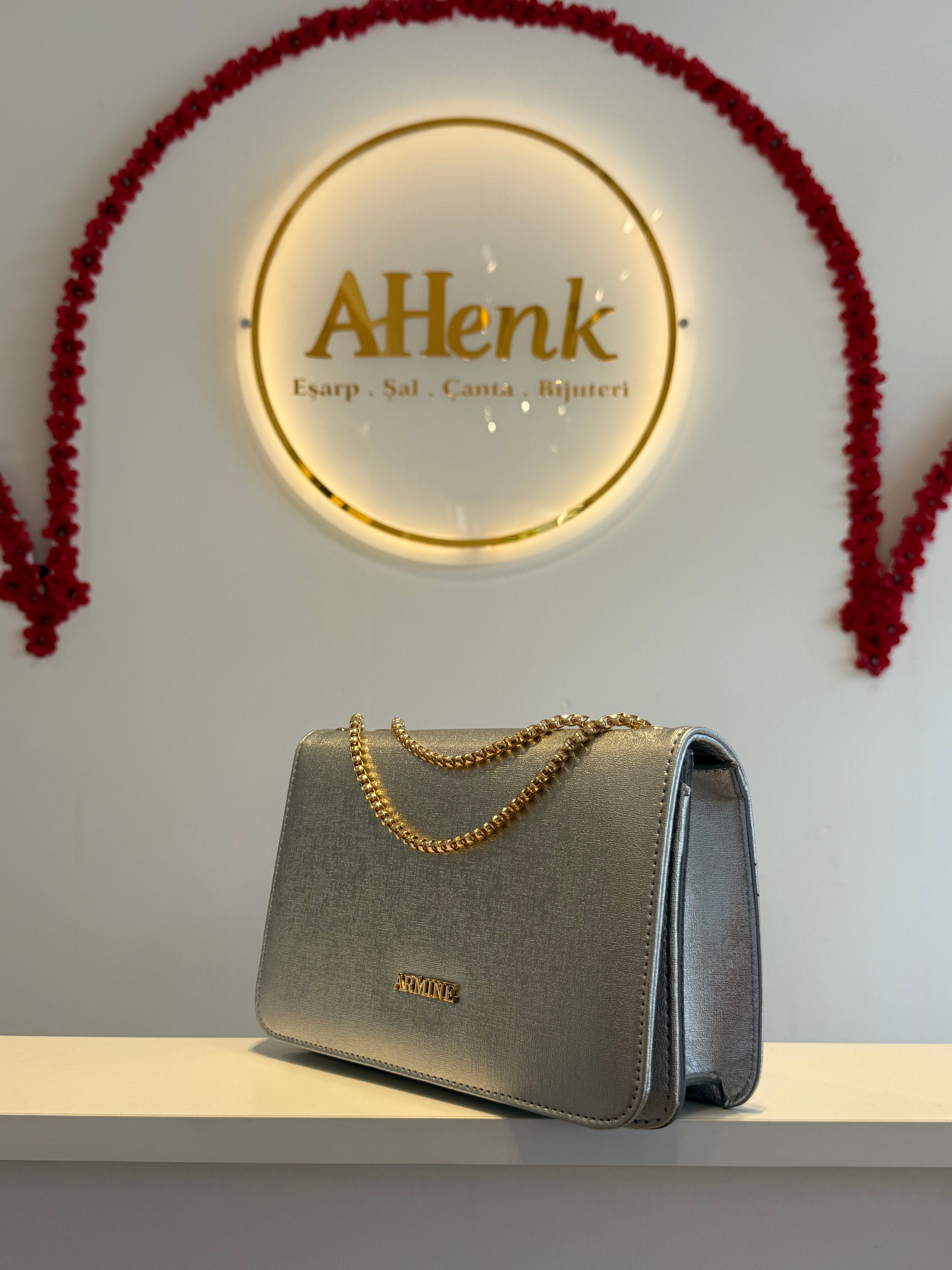 Armine 317 Gümüş Cilt Çanta