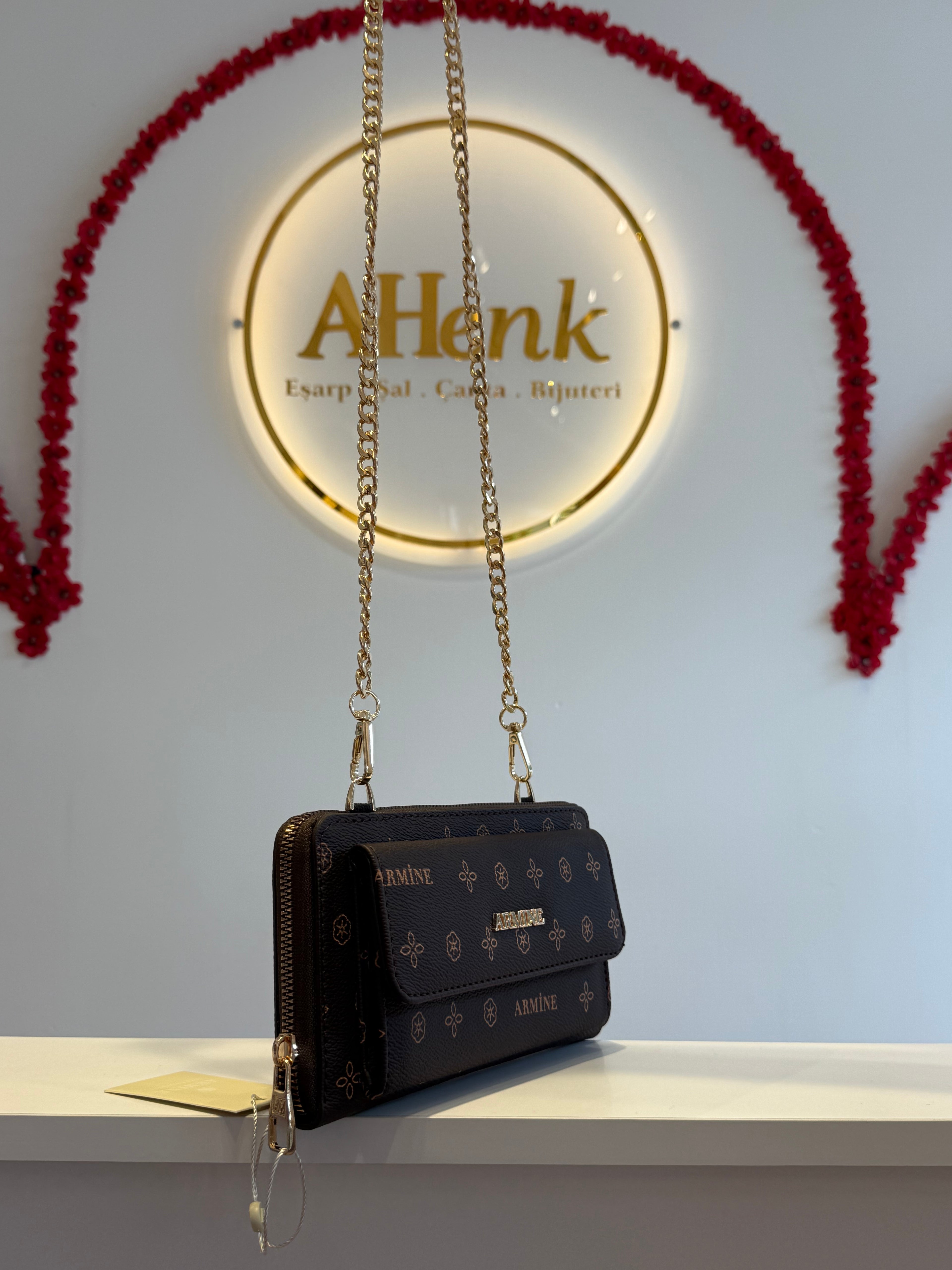 Armine 268 Kahve Baskılı