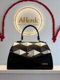 Armine 409 Siyah Ekose Çanta